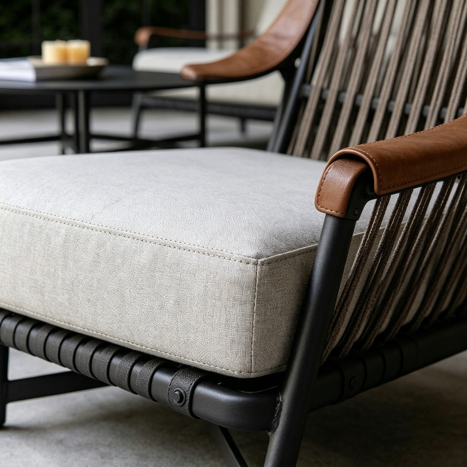 Outdoor Furniture Weatherproof PE Rattan Wicker Nordic Design Patio ...