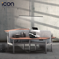 Bureau assis-debout électrique à double moteur Table élévatrice réglable en hauteur Largeur Bureau extensible en bois