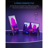 Arzopa 16.1 pouces 1920*1080 jeu Usb-c écran d'ordinateur portable Extender Portable double écran moniteur de téléphone portable