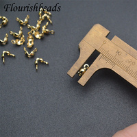Vente en gros, sans Nickel, Anti-rouille, connecteur plaqué or, fermoir, perle, cordon, fin, perles à sertir pour la fabrication de bijoux DIY