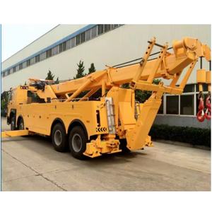 Camion de dépannage chinois 30 tonnes 8x4, conception à un élévateur et deux rotateurs pour le sauvetage de véhicules lourds et le remorquage en cas d'accident routier - Product Image 6