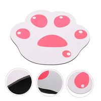 Tapis de souris repose-poignet 3D bricolage sur mesure petit tapis de souris en forme de patte de chat Base en caoutchouc souple en silicone tapis de souris pour le travail de bureau