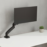 Support de moniteur simple noir à ressort à gaz pour bureau, support de moniteur d'ordinateur robuste AUKI