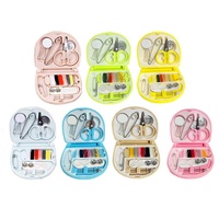 Kit de couture de voyage miniature en plastique, nouveau style, très vendu, avec sac pour outils de tricot à la main, cadeau pour la maison
