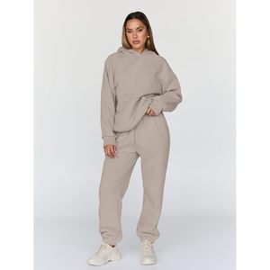 Ensemble de survêtement décontracté 2 pièces pour femme : sweat à capuche et pantalon de jogging respirant – Collection Automne 2026 - Product Image 2