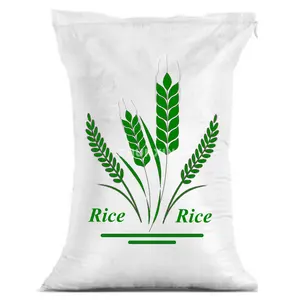 Rice bag 20KG 25KG 50KG Plastic PP Woven Bag Laminated for Cassava Corn Wheat Flour Fertilizer