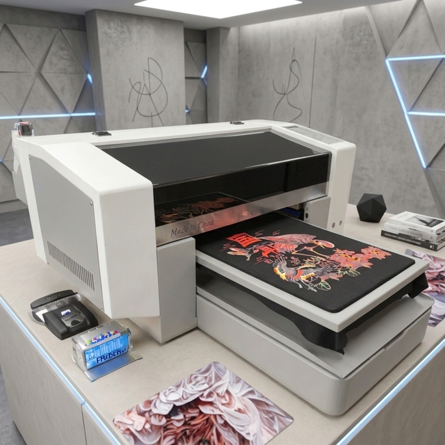 Industrial DTG Printer Dual Printhead High Speed Direct to Garment Printing Machine for T-shirt Hoodie Canvas Bags