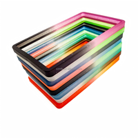 Protège-cartes RFID anti-vol en TPU à paillettes multicolores, 35pt, sans support rigide, antichoc, style clip