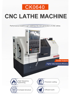 Tour CNC automatique CK0640 GSK 220V, longueur de travail 350 mm, structure horizontale à banc plat, moyenne capacité, broche simple, numérique