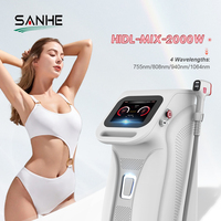 Machine d'Épilation Laser à Diodes Sanhe Beauty Très Vendue pour 4 Longueurs d'Onde : 755, 808, 940 et 1064 NM