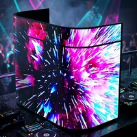 Écran LED flexible d'intérieur P1.86 haute luminosité (1000 cd) – Affichage couleur haute définition avec contenu à distance