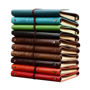 wholesale custom fancy business leather cover note books set 2022 A4 size for sublimation plain A5 size with LOGO