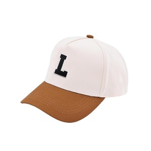 Sombrero de camionero de 5 paneles de algodón bicolor estructurado unisex logotipo bordado personalizado ala curva tamaño ajustable para deportes al aire libre - Product Image 5