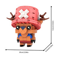 Funbuild MOC-253886 Ensemble de blocs de construction figurine cerf anthropomorphe stylisée mignonne, modèle de figurine style Q, jouet de briques DIY
