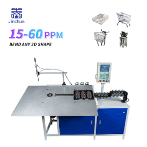 Hot bán 2-6mm Đường kính dây <span class=keywords><strong>2D</strong></span> kim loại Bender <span class=keywords><strong>2D</strong></span> CNC dây uốn máy móc Sản xuất nhà máy công nghiệp - Product Image 1