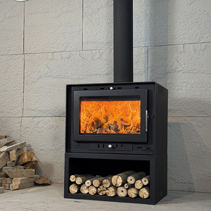 <span class=keywords><strong>Cheminée</strong></span> à bois en acier au carbone avec chaudière à eau, insertion directe en usine, chauffages intérieurs pour la maison, 5 ans d'assurance Warmfire - Product Image 1