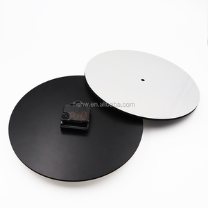 Venta al por mayor en forma de 19cm de prensa de calor de MDF de madera en blanco sublimación de reloj de pared - Product Image 2
