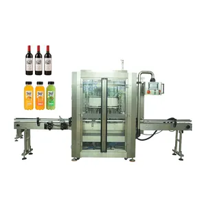 High Accuracy Sensor Two Heads Bottle Filling Liquid Pasty Fluid For Beverage Wine Soda Water Cosmetics Filling Machine