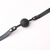 Produits BDSM, balle de gag buccal en cuir PU, plug bouche, jouets sexuels SM pour adultes pour jeux coquins