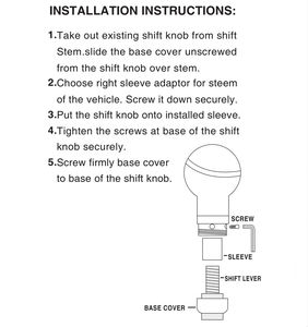 手動シフトロッド変更ユニバーサルマニュアルシフトヘッド樹脂ゴーストヘッド - Product Image 4