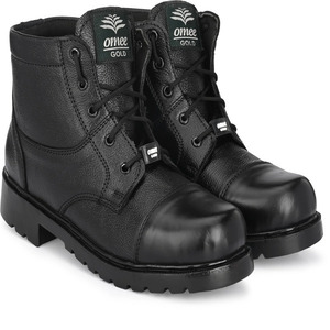 Botas de cuero premium para hombre, con cordones, elegantes, para exteriores, con suela antideslizante, forro interior suave, transpirables y cómodas. - Product Image 1