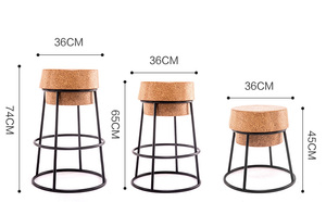BILIDO Unique Athletic Club Sport Meubles Cadre <span class=keywords><strong>En</strong></span> Métal Haute Salle À Manger Chaise Liège Haut Comptoir <span class=keywords><strong>Tabouret</strong></span> - Product Image 6