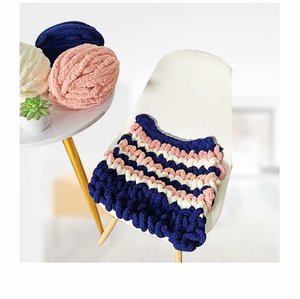 Fil de glace en <span class=keywords><strong>polyester</strong></span> tricoté à la main, <span class=keywords><strong>100</strong></span> herle, tricotage à la main, chenille anti uv, disponible en 10 couleurs