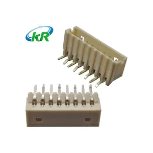 KR2000 2mm cabeçalho 1row habitação e friso terminal 2 3 4 5 6 8 12 15 pinos mergulho wafer direito conectores