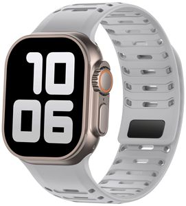 Correas de Reloj Magnéticas de Silicona Ligeras y Transpirables Win-Win <span class=keywords><strong>para</strong></span> Apple Watch Serie 8 de 45 mm, Estilo <span class=keywords><strong>Caballero</strong></span> - Product Image 2