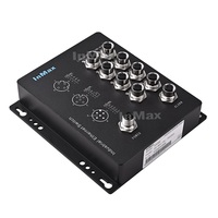 InMax EN50155 commutateur Ethernet ferroviaire 8x10/100M ports M12 étanche ip54 ip65 ip67 commutateur réseau Ethernet M12 8 ports