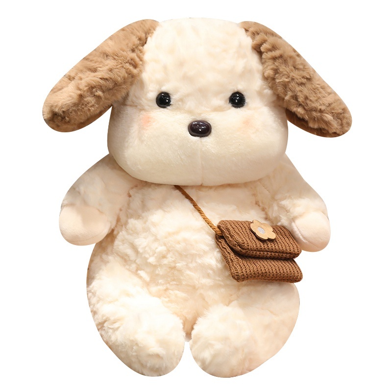 WEIGEDU GoldenDoodle Stuffed Dog Plush Toy - Realistic, Soft, Machine Washable - 11.8" Brown - View #6