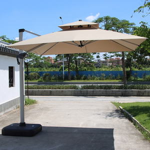 Parasol de jardin extérieur, pour balcon, villa, stand en plein air, grand format, LED, solaire - Product Image 1