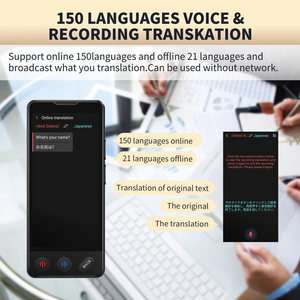 Dispositif de <span class=keywords><strong>traduction</strong></span> linguistique IA pour VORMOR A20, traducteur instantané bidirectionnel 150 langues, enregistrement/photo/ChatGPT/<span class=keywords><strong>Traduction</strong></span> hors ligne - Product Image 4