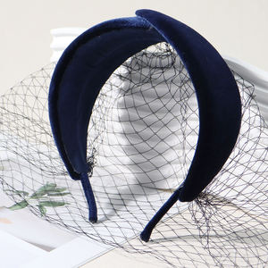 Offre Spéciale fait à la main mariée Net voile Design Unique élégant mode bandeau gaze voile pour <span class=keywords><strong>mariage</strong></span> chapeaux visage Net bandeaux - Product Image 1