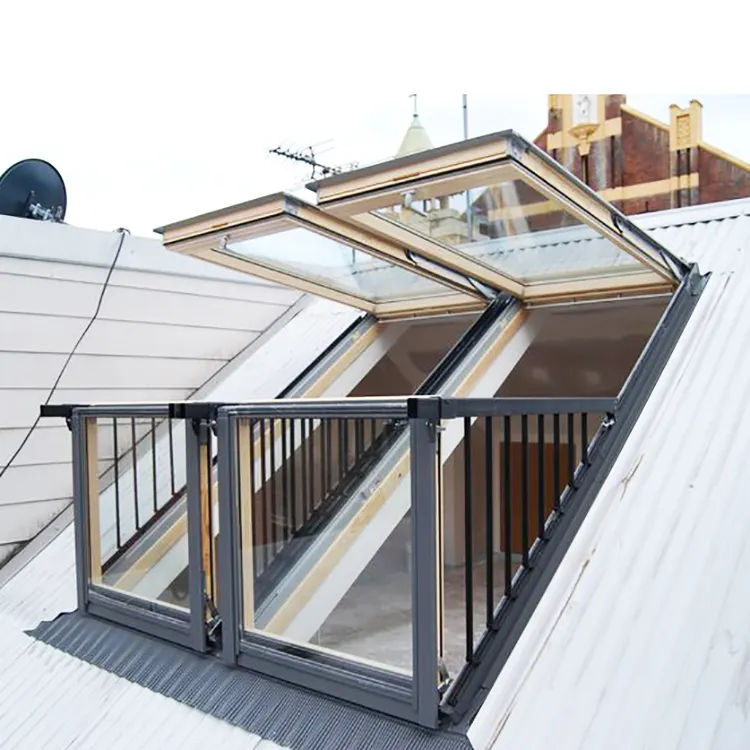 Eccellente impermeabile buona ventilazione lucernario villa soffitta tetto finestra si trasforma in balcone apertura del tuo spazio loft