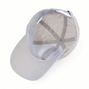 Wholesale Manufacturer Quick Drying Laser Cut Hole <b>Men</b> Nylon <b>Baseball</b> Hat 6 Panel Waterproof <b>Cap</b> - Product Image 5