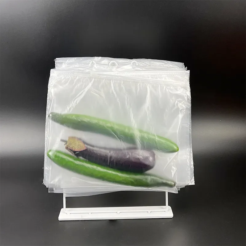 Customized Printed Plastic Supermarket Sandwich HDPE LDPE Seal Top Ziplock Saddle Pack Deli Bags