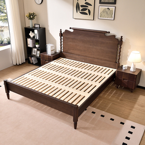 Modern Chinese Solid Wood <b>Bed</b> Frame <b>With</b> <b>Storage</b> and King Size Bedroom Furniture Zy880 Minimalist Design and Modern Look E - Product Image 3