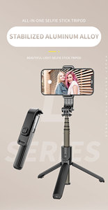 Bâton de <span class=keywords><strong>selfie</strong></span> <span class=keywords><strong>L03</strong></span> en aluminium, bâton de <span class=keywords><strong>selfie</strong></span> portable avec télécommande sans fil détachable, mini trépied pour GoPro - Product Image 2