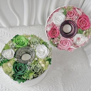 Nouvelle Idée Coffrets Cadeaux Saint Valentin Fleur de Rose Éternelle Cadeau de Mariage <span class=keywords><strong>Pas</strong></span> <span class=keywords><strong>Cher</strong></span> Rose Préservée Avec Bougie Vraies <span class=keywords><strong>Fleurs</strong></span> Préservées Fraîches - Product Image 2