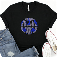 Nouveau design, transfert thermique en vinyle de haute qualité pour T-shirt, motif maman de football avec strass, vente en gros