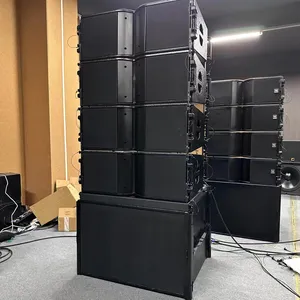 Sistem speaker Active line array 2 cara, Audio panggung profesional ganda 12 inci 2 cara untuk konser luar ruangan