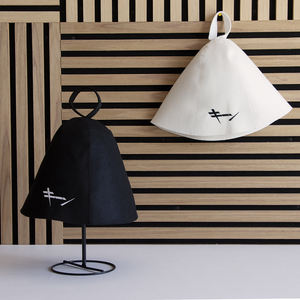 साणा हैट कढ़ाई सेल ग्रे बालों और सिर पुरुषों की महिला सौना टोपी की रक्षा करती है। - Product Image 6