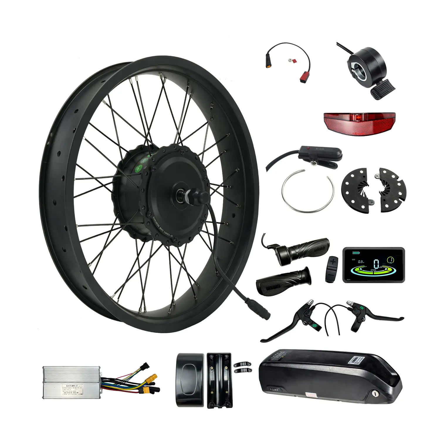 Green Pedel E-Bike-Fahrrad-Kit 48V 1000W E-Bike-Umrüstsatz E-Bike-Umrüstsatz mit Batterie