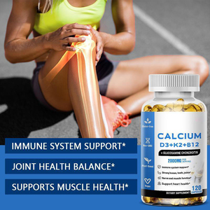 Cápsulas de Glucosamina Condroitina AURA con Calcio D3+K2+B12 Multivitamínicas para Adolescentes y Adultos que Apoyan los Huesos, Músculos y Nervios - Product Image 3