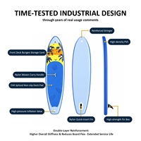 Planche de paddle gonflable Widen PVC Drop Stitch SUP avec aileron unique, grande flottabilité, pour sports nautiques en extérieur