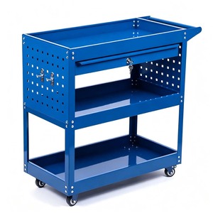 Chariot de rangement industriel silencieux à tiroirs plats, robuste et épaissi, en fer, à faible coût, pour entrepôt, directement de l'usine de YongKang - Product Image 4