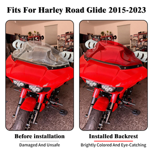 กระจกบังลมรถจักรยานยนต์ขนาด9นิ้วสำหรับ Harley Touring Road Glide FLRX 2015-20 <span class=keywords><strong>2021</strong></span> 2022 2023 - Product Image 6