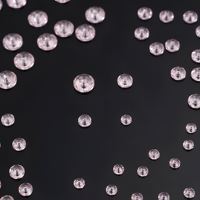 Cuentas de diamantes de imitación de resina epoxi Rosaline de 5 mm con parte trasera plana y orificio central para coser, ideales para la fabricación de joyas y colgantes.
