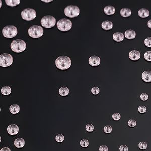 Perles de strass à coudre en résine époxy Rosaline 5 mm, à dos plat et trou central, pour la confection de bijoux et de pendentifs médaillons - Product Image 5